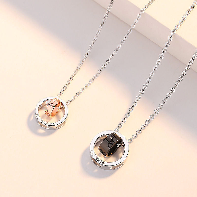 Beauty & the Beast Couple Necklaces
