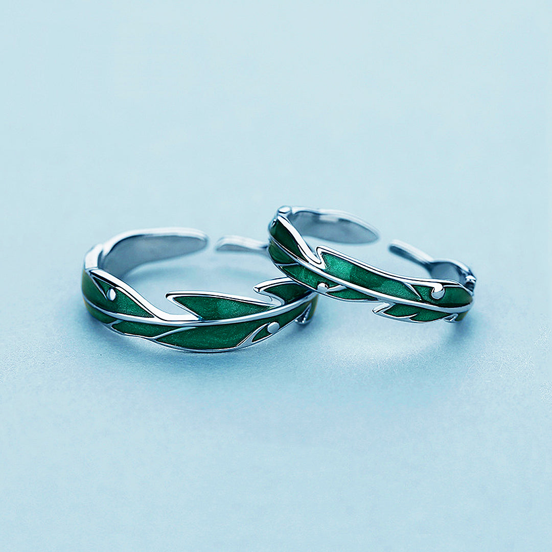 Evergreen Love Couple Rings