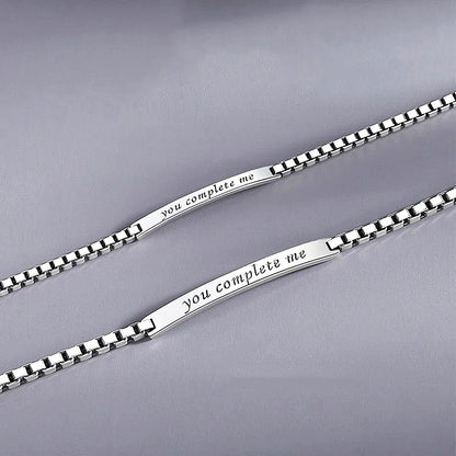 You Complete Me Couple Bracelets