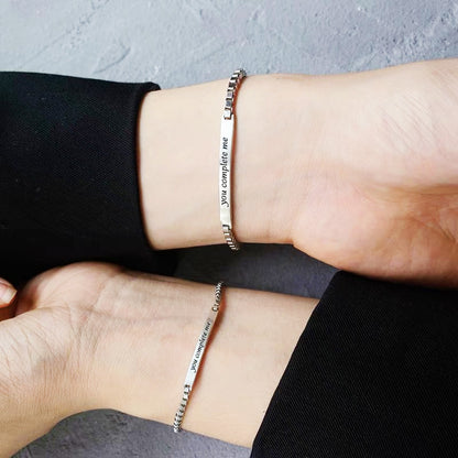 You Complete Me Couple Bracelets